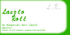 laszlo roll business card